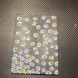 Abstract Polka Dot Art on Canvas